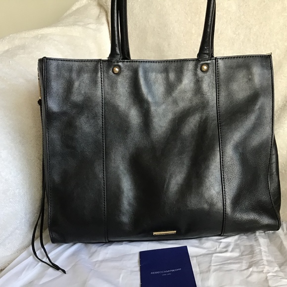 Rebecca Minkoff Black Leather Tote Bag - Picture 4 of 16